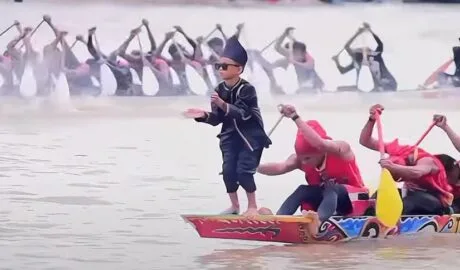 boat kid aura farming tiktok Indonesian Boat Racing Kid video