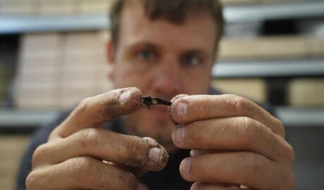 close up stone age rising sea levels show positivity