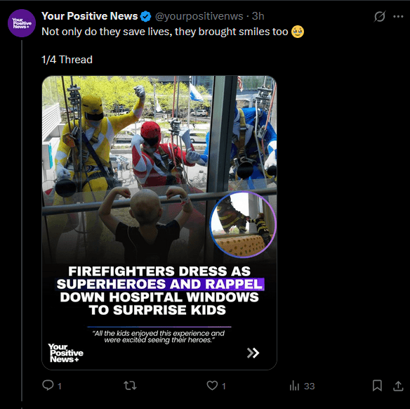 Your Positive News: X Main Source for Positive News 2 image 1