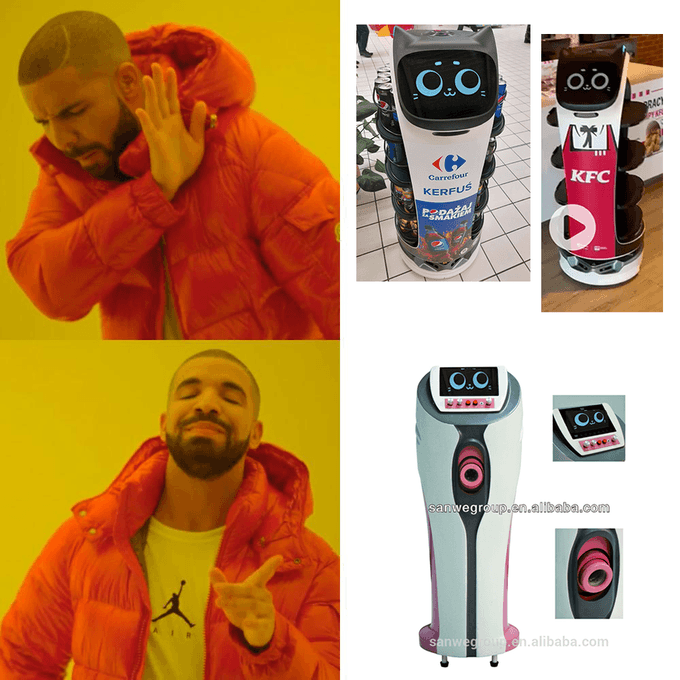 Meet Kerfuś: A Cute Grocery Store Robot Waitress 4 43c